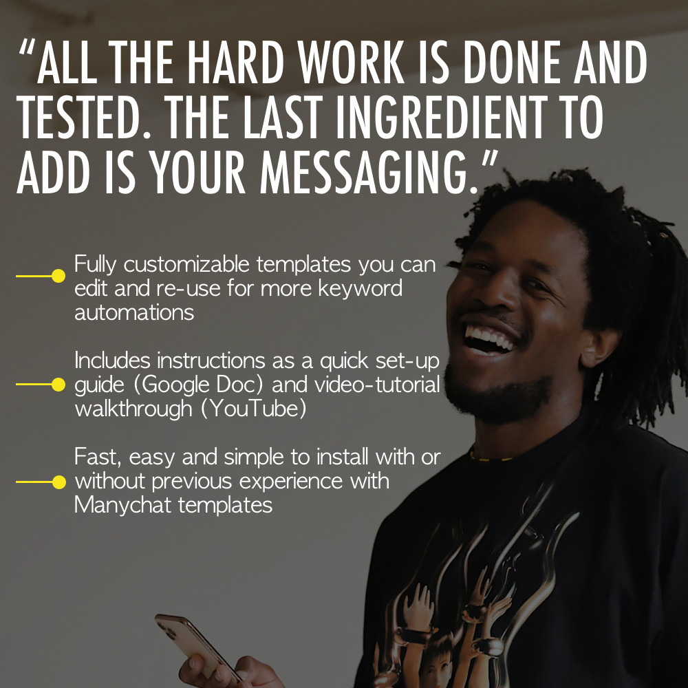 Send Links On Instagram With DM Automation (Manychat Templates)