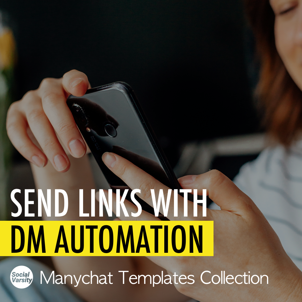 Send Links On Instagram With DM Automation (Manychat Templates)