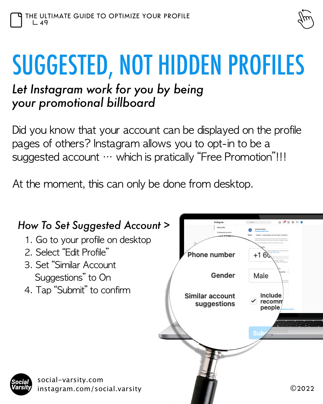 The Ultimate Guide To Optimize Your Profile (ebook)